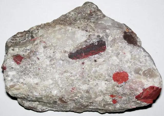 Jasper-quartz pebble conglomerate, Lorrain Formation, Ontario, the bedrock source of puddingstone (not a Michigan specimen)